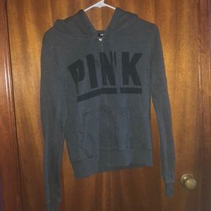 Pink zip up hoodie